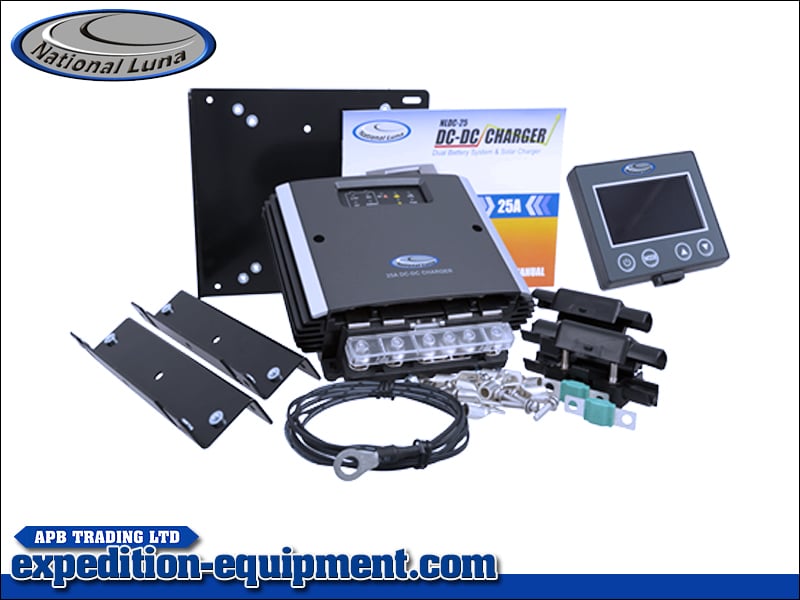 DC-DC.jpg National Luna Dual Battery Isolator and charger DC to DC 25 + Monitor and MPPT Solar Regulator - Image 1
