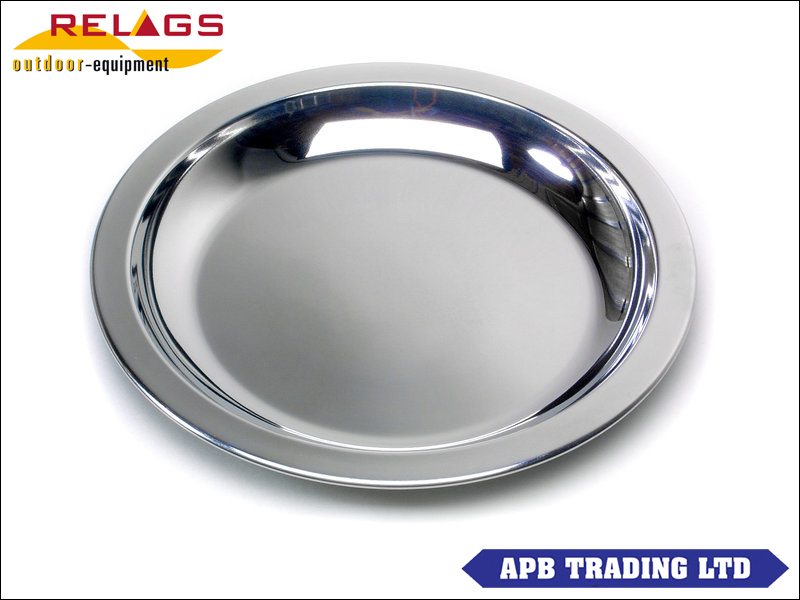 Relags_Stainless_553f5860247aa.jpg Relags Stainless Steel Plate - 23.5cm DIA - Image 1