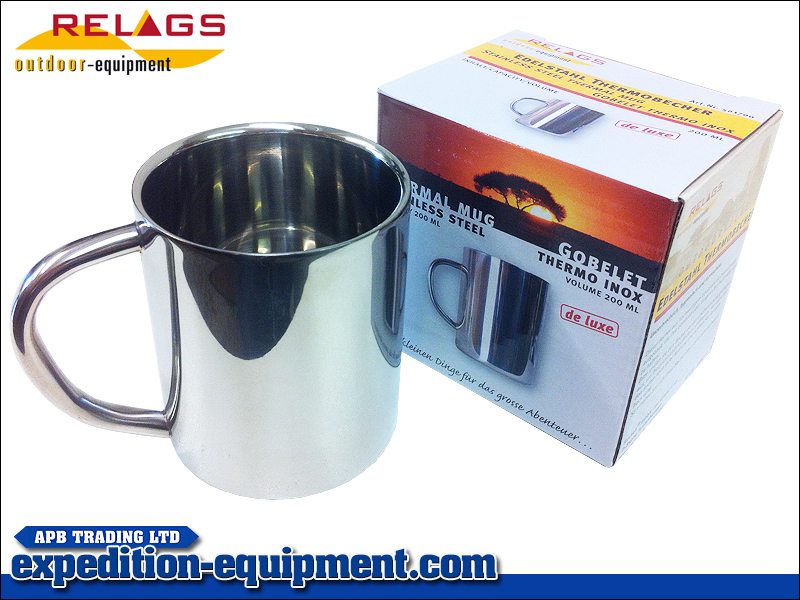 Relags_Stainless_5661926f5f49f.jpg Relags Stainless Steel Thermo Mug Deluxe 0.2 litre - Image 1