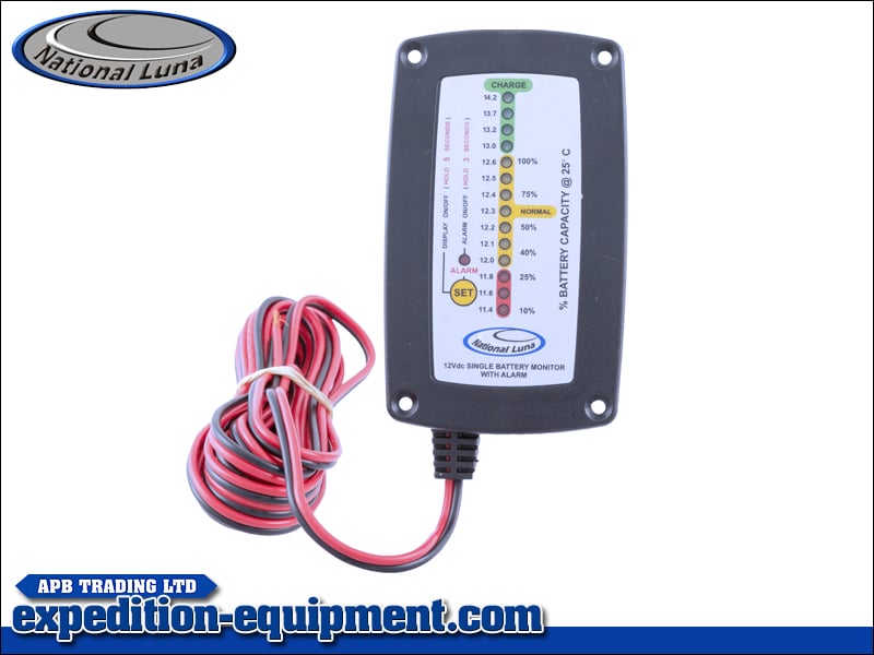X12824.jpg National Luna Single Battery Monitor with Alarm (Recessed) - Image 1
