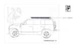 Eezi Awn K9 Defender 2020 110 Roof Rack 1800 long x 1250 wide - Image 2