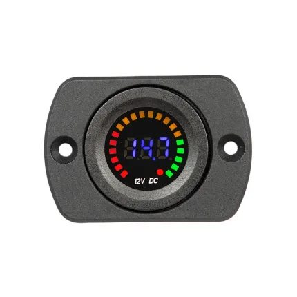 Panel Mount Digital & LED 12v meter