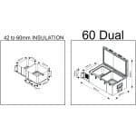 National Luna 60L Dual Compartment Drawer Fridge - Image 5